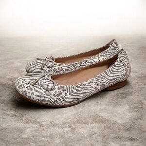 Sabrinas Stylish Zebra Print Ballet Flats - EU 38 - NWOB